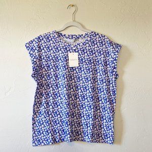 NWT Compania Fantastica Abstract Floral Tee